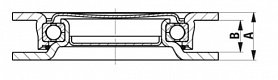Zátěžová točna D80.140x110 - 1000kg